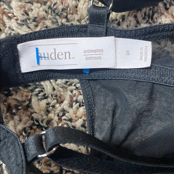 Auden Sheer Mesh Black Sculpting Underwire Thong Bodysuit Size Small | NWOT - Picture 5 of 5